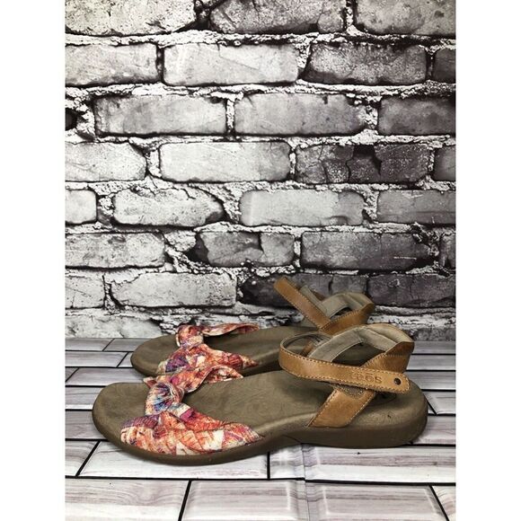 Taos Fabric Knot Ankle Strap Comfort Casual Sandals Women Sz 10M US/41 KNT-13537 - Picture 7 of 15